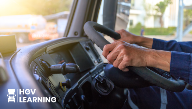 Someone driving a HGV vehicle.