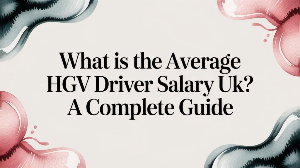 What Is the Average HGV Driver Salary UK? A Complete Guide