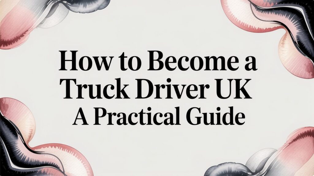 How to Become a Truck Driver In The UK: A Practical Guide