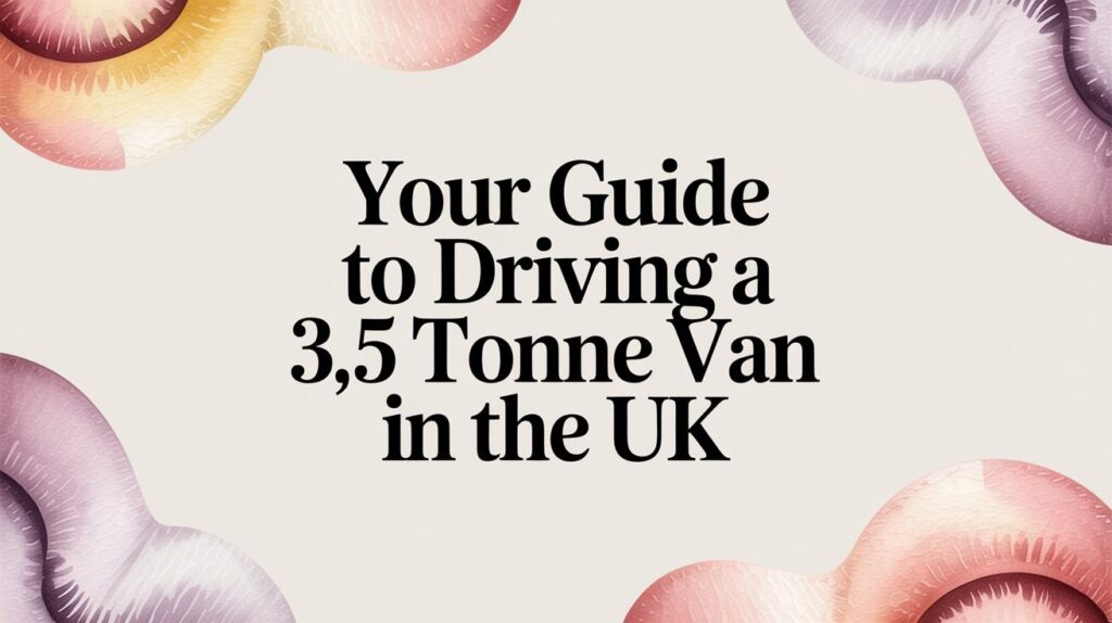 Your Guide to Driving a 3.5 Tonne Van in the UK