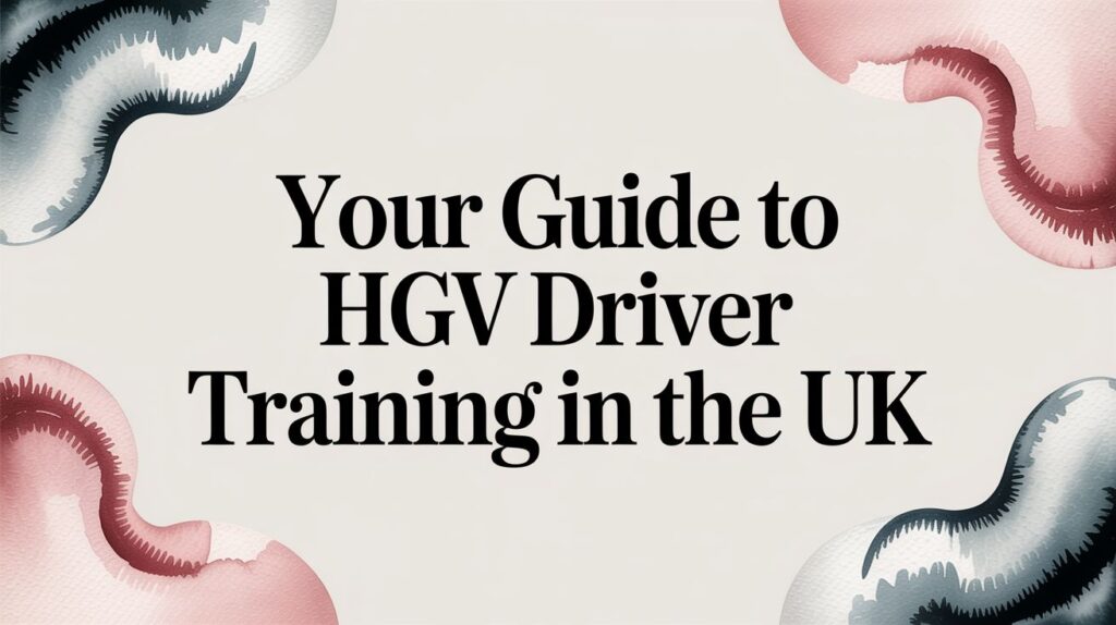 Your Guide to HGV Driver Training in the UK