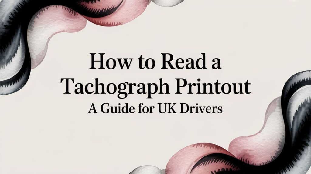 How to Read a Tachograph Printout: A Guide for UK Drivers