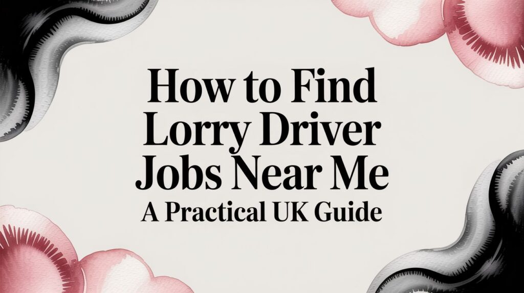 How to Find Lorry Driver Jobs Near Me: A Practical UK Guide