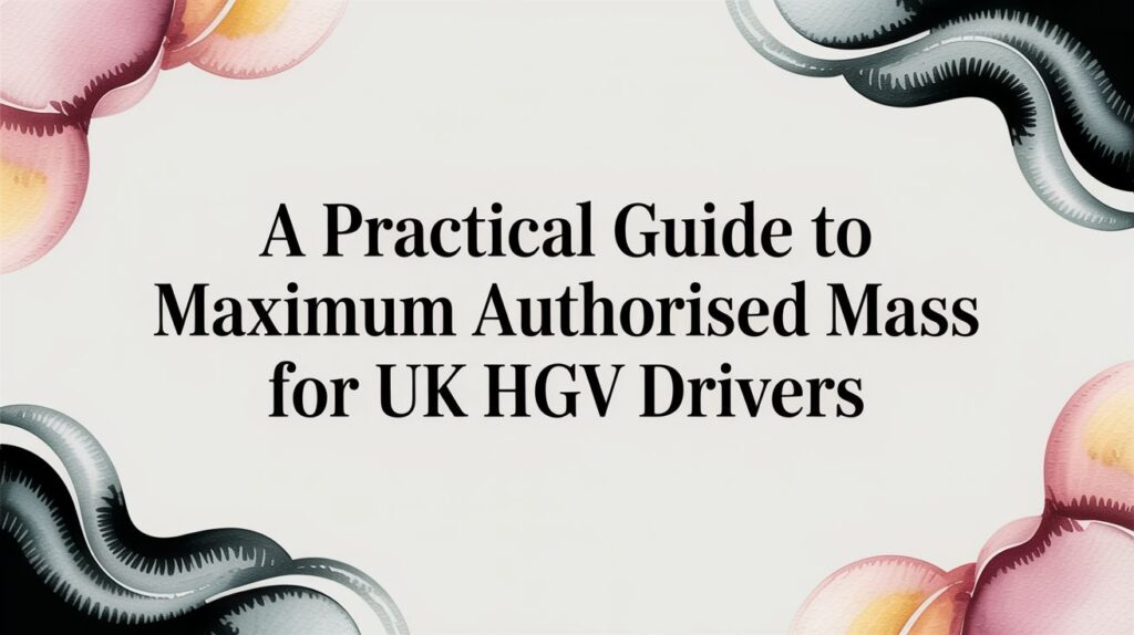 A Practical Guide to Maximum Authorised Mass for UK HGV Drivers