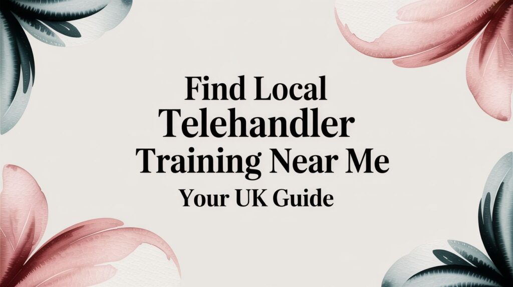 Find Local Telehandler Training Near You: Your UK Guide