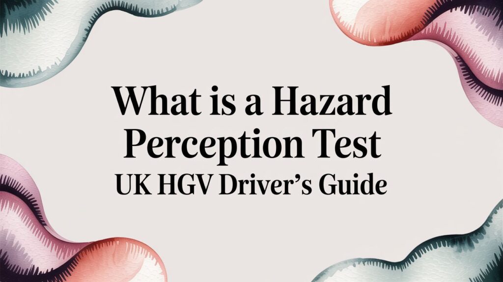 What Is a Hazard Perception Test: A UK HGV Driver’s Guide