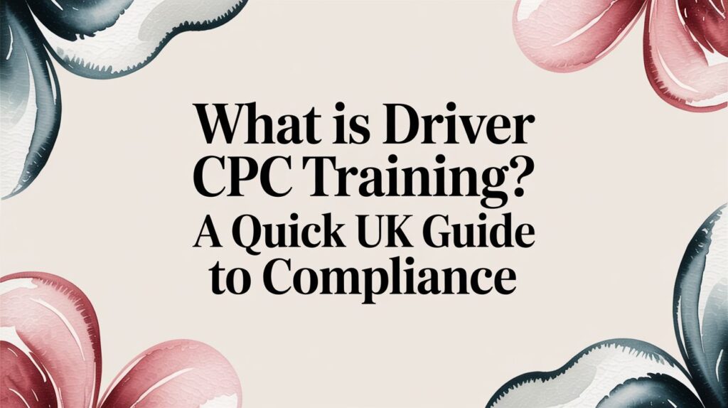 What is Driver CPC Training? A Quick UK Guide to Compliance