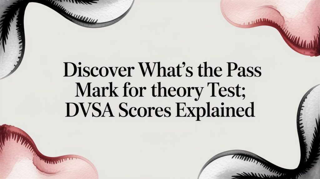 What’s The Pass Mark For The Theory Test: DVSA scores explained