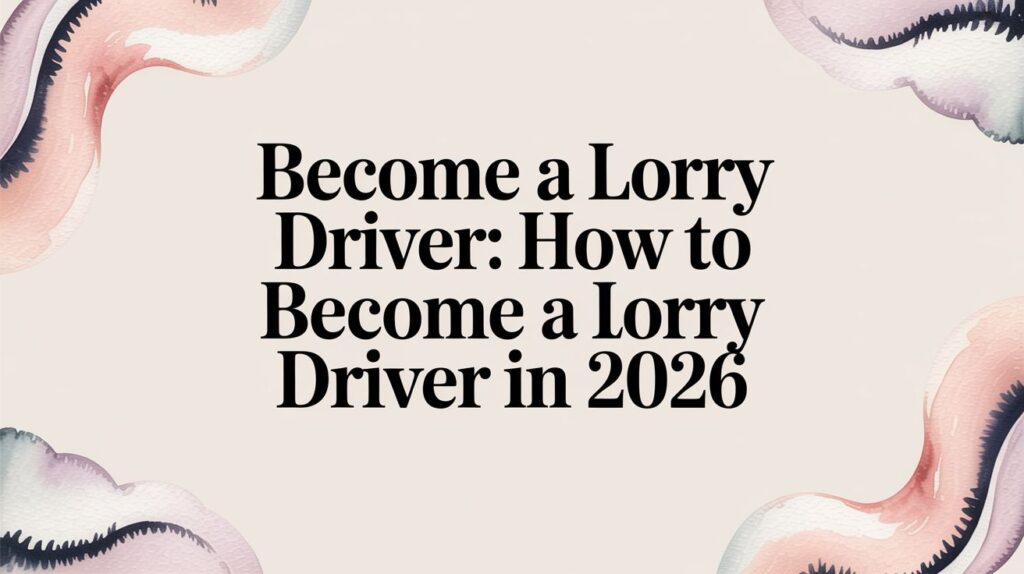 How to Become a Lorry Driver in the UK