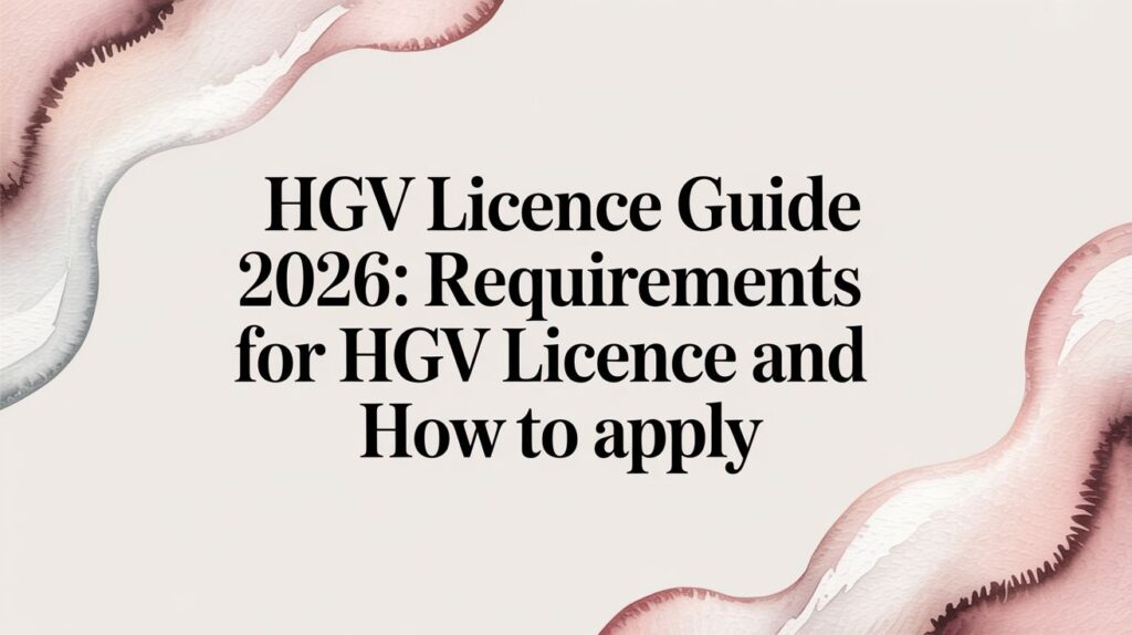 HGV Licence Guide 2026: Requirements for an HGV Licence and How to Apply