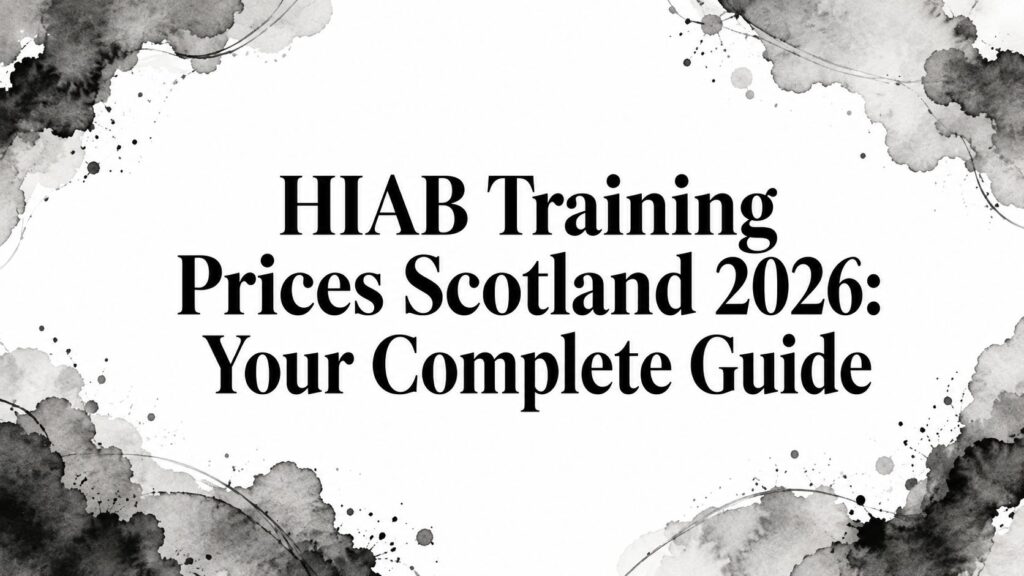 HIAB Training Prices Scotland 2026: Your Complete Guide