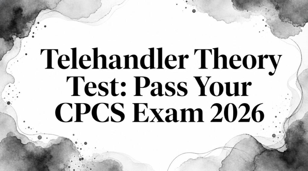 Telehandler Theory Test: Pass Your CPCS Exam 2026