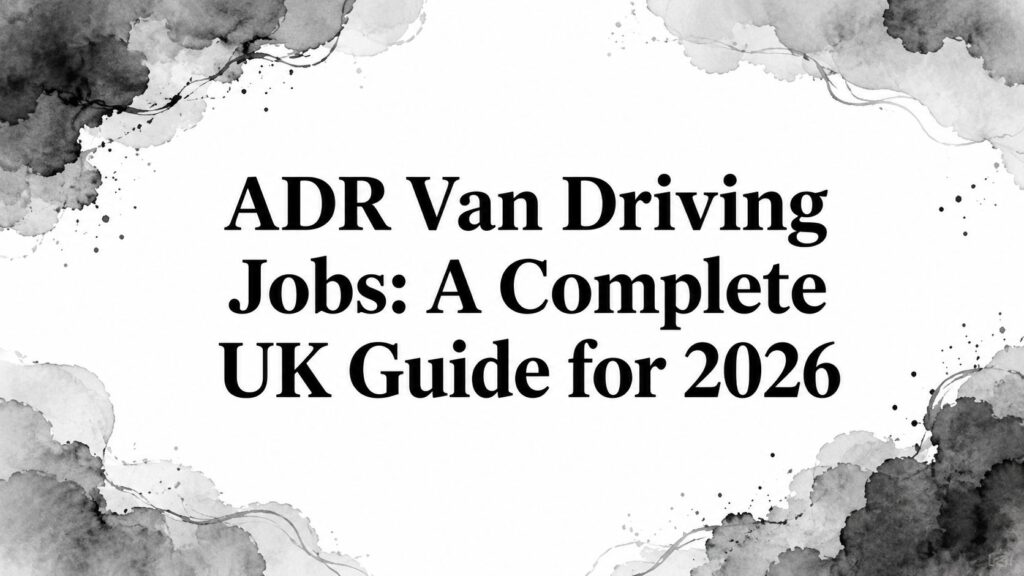 ADR Van Driving Jobs: A Complete UK Guide for 2026