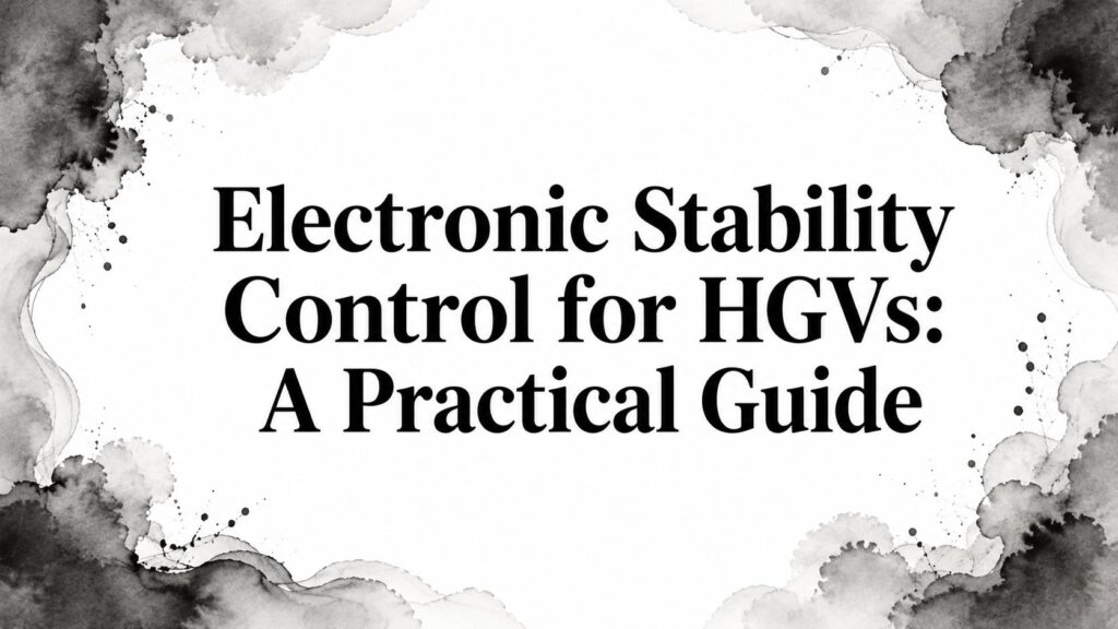 Electronic Stability Control for HGVs: A Practical Guide