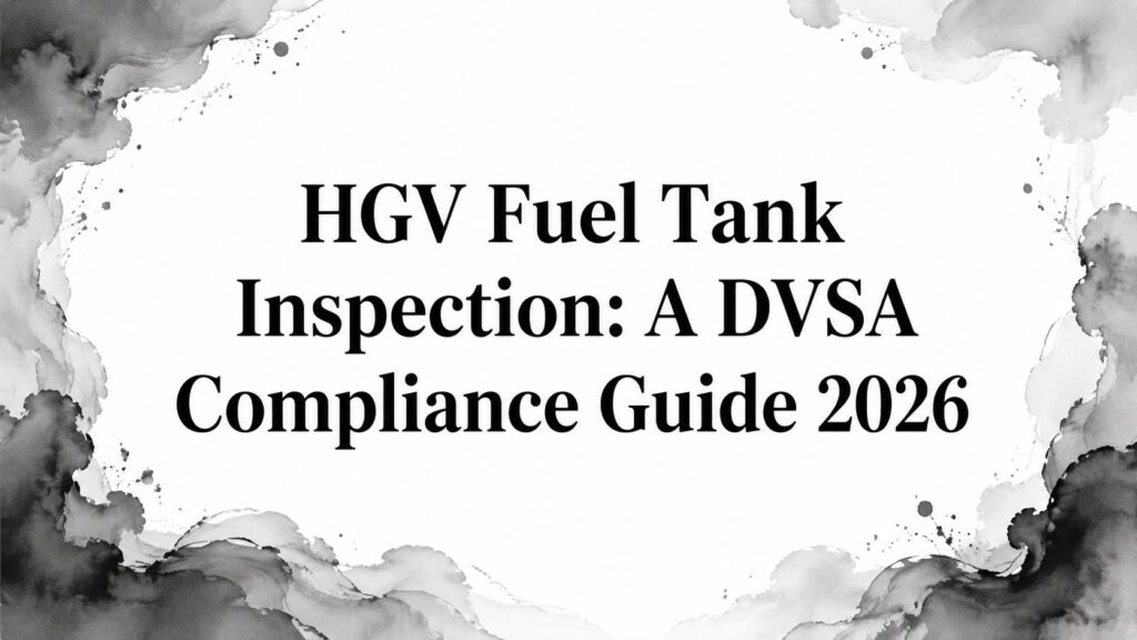 HGV Fuel Tank Inspection: A DVSA Compliance Guide 2026