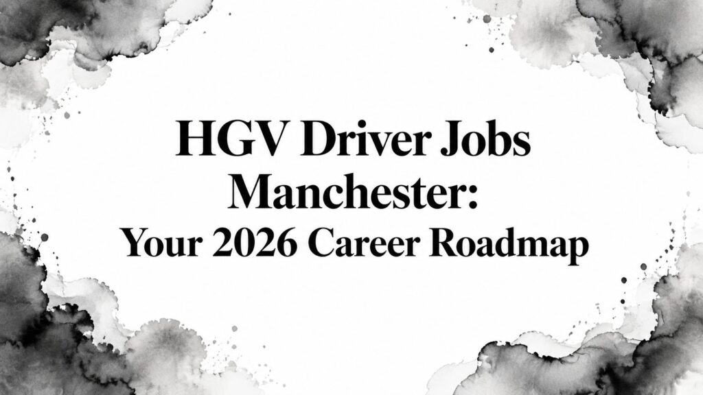 HGV Driver Jobs Manchester: Your 2026 Career Roadmap