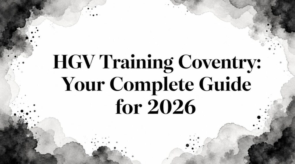 HGV Training Coventry: Your Complete Guide for 2026