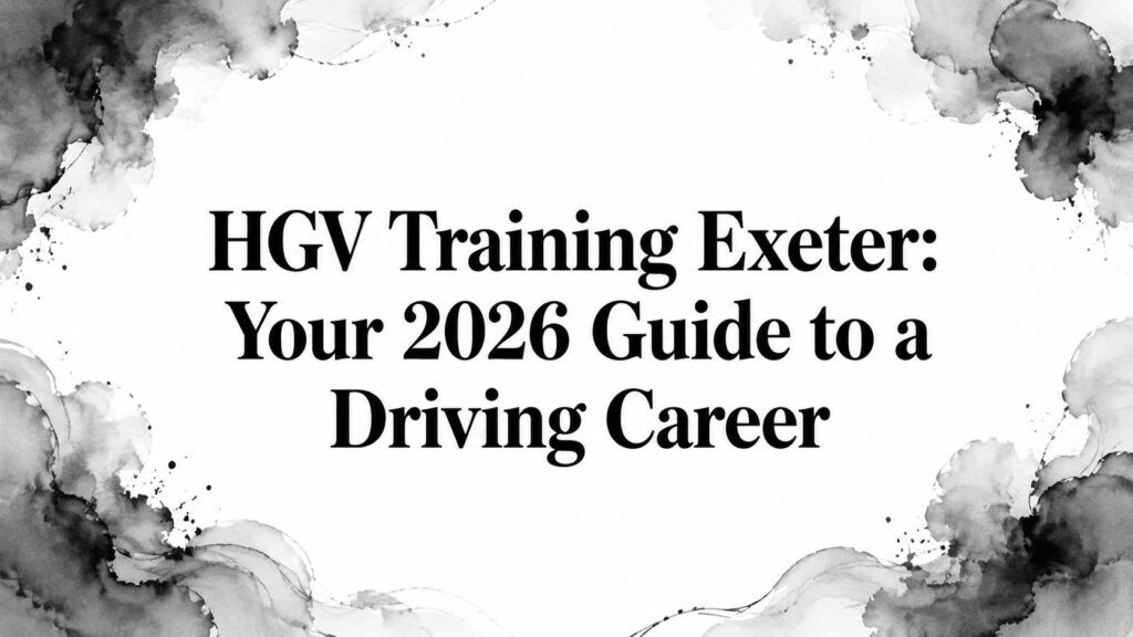 HGV Training Exeter: Your 2026 Guide to a Driving Career