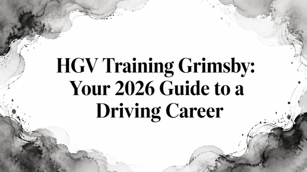HGV Training Grimsby: Your 2026 Guide to a Driving Career