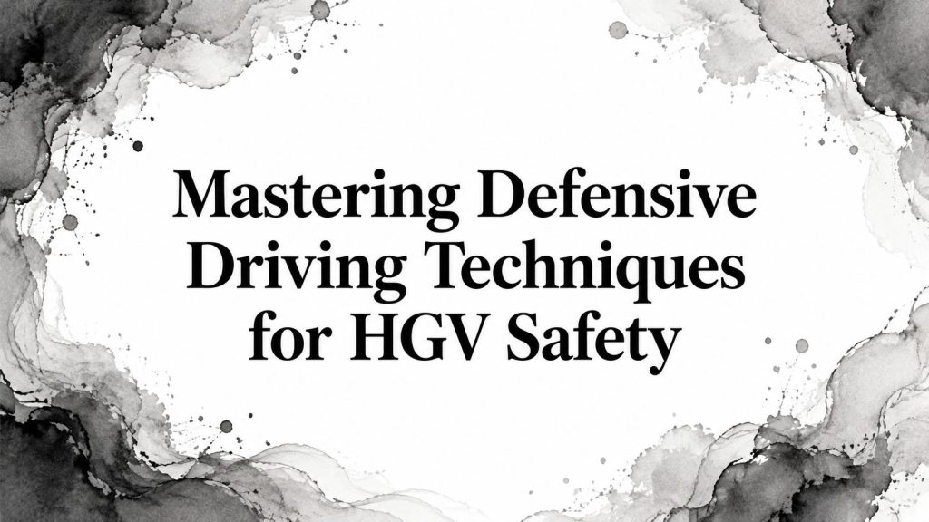 Mastering Defensive Driving Techniques for HGV Safety