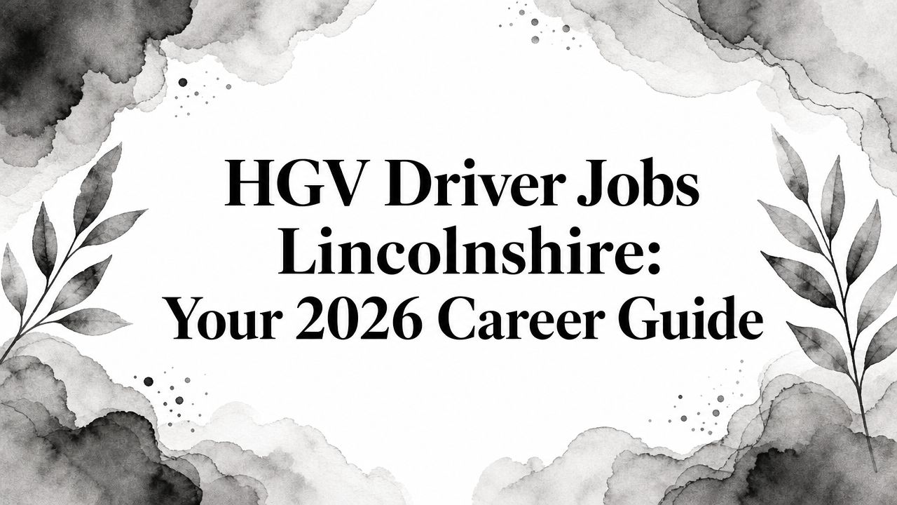 HGV Driver Jobs Lincolnshire: Your 2026 Career Guide