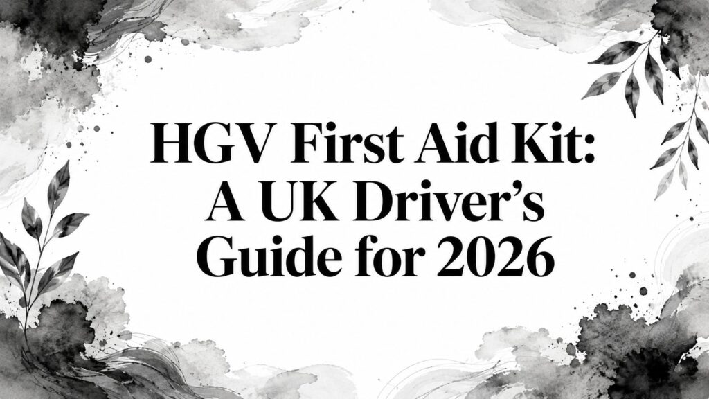 HGV First Aid Kit: A UK Driver’s Guide for 2026