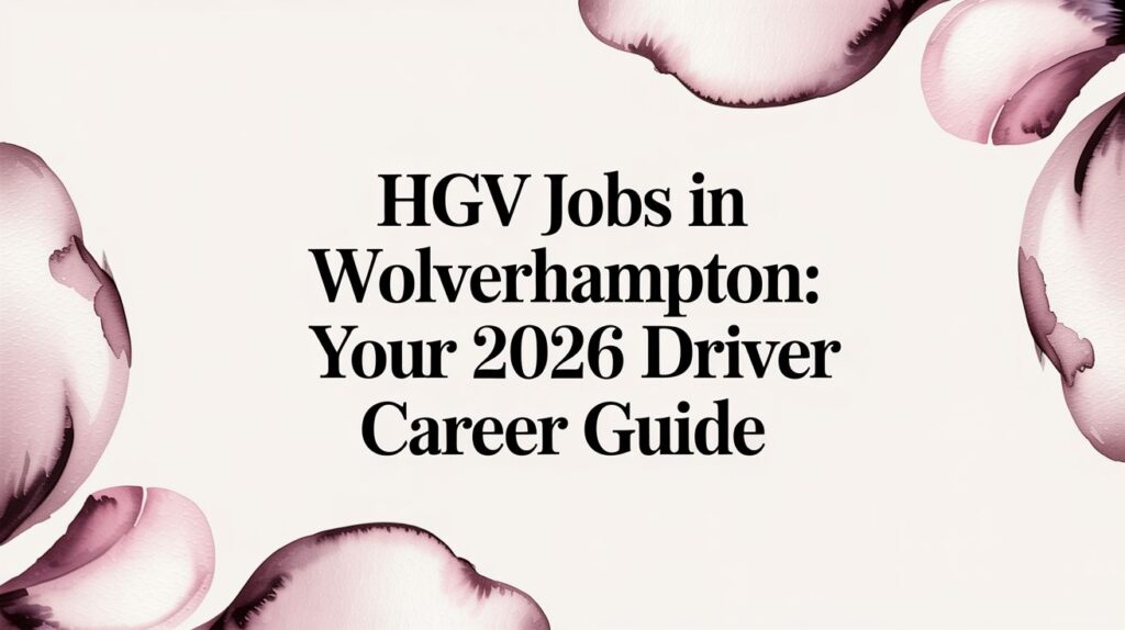 HGV Jobs in Wolverhampton: Your 2026 Driver Career Guide
