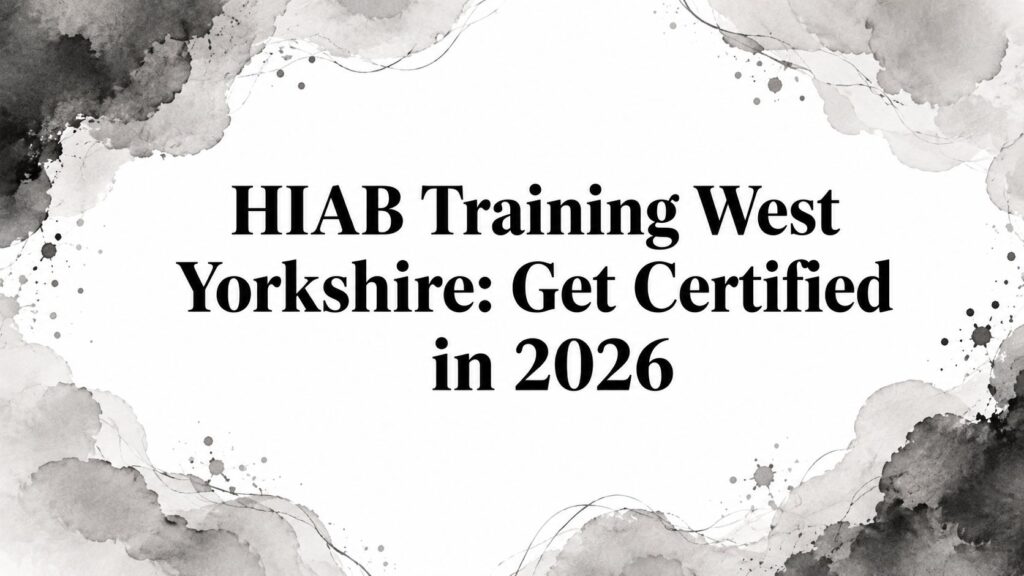 HIAB Training West Yorkshire: Get Certified in 2026