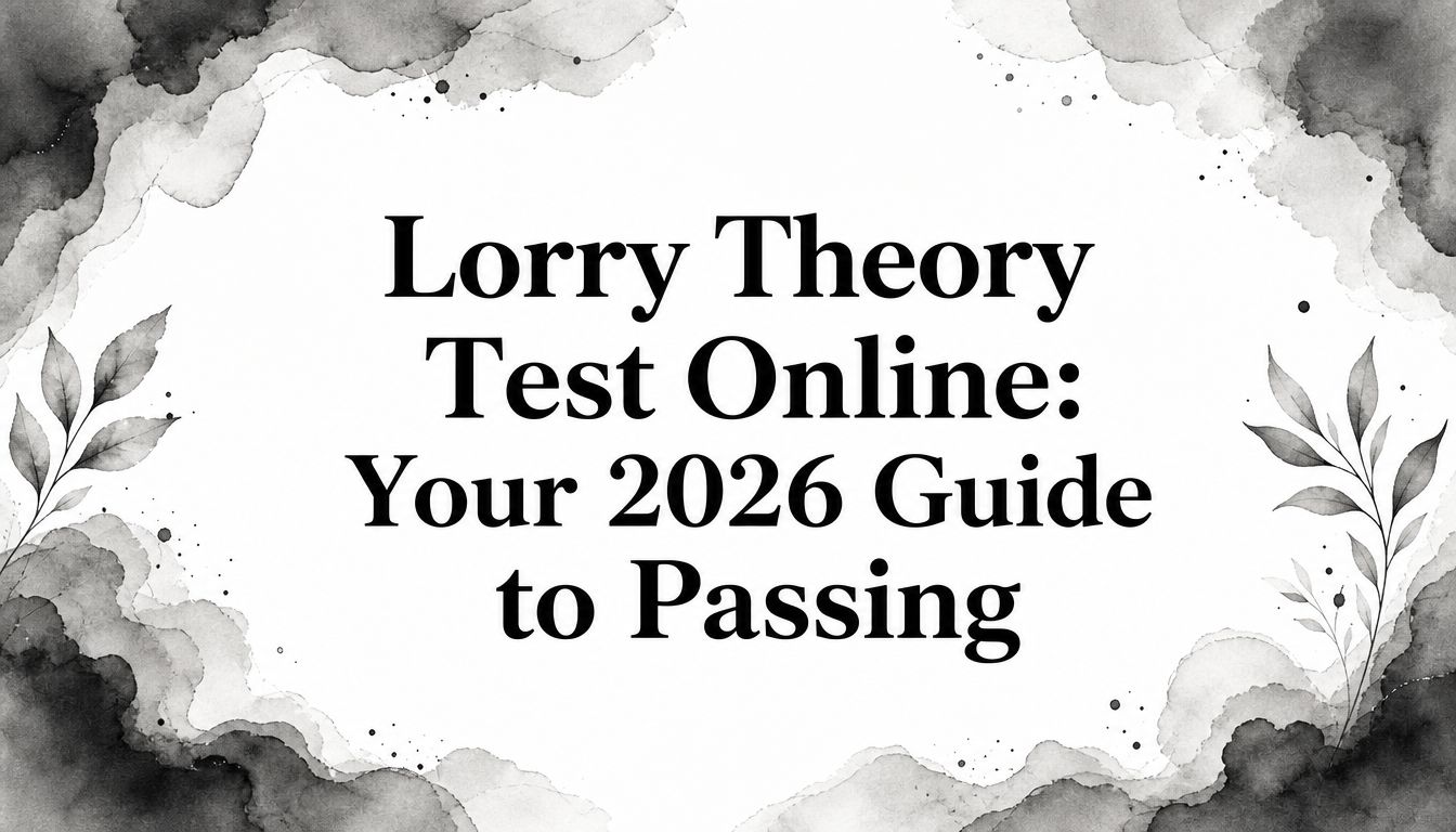 Lorry Theory Test Online: Your 2026 Guide to Passing