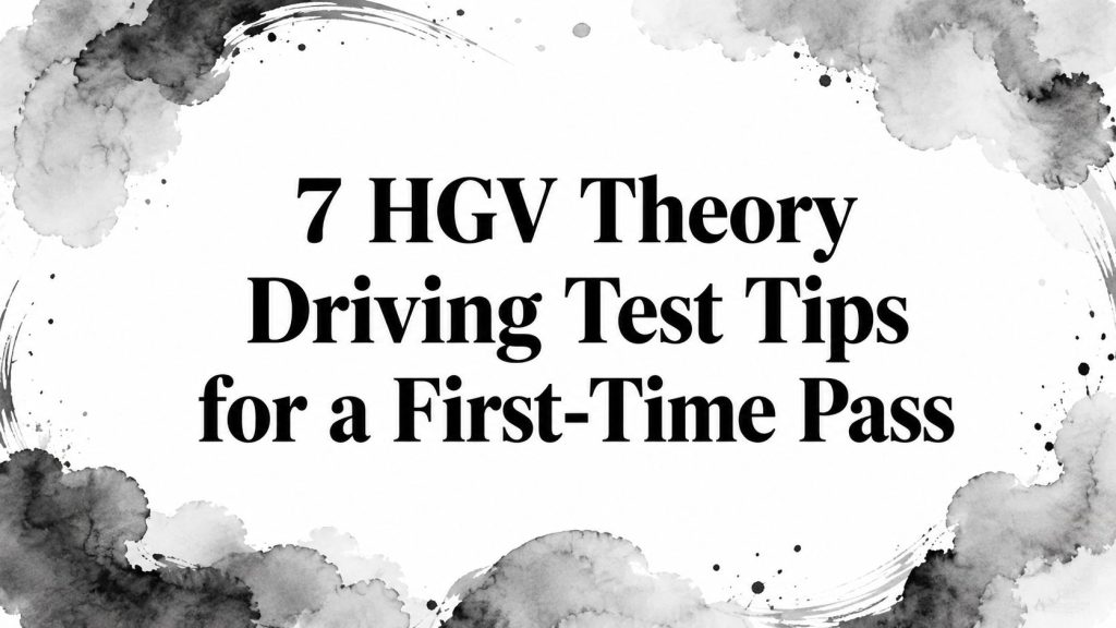 7 HGV Theory Driving Test Tips for a First-Time Pass