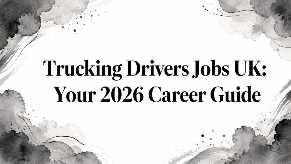 Trucking Drivers Jobs UK: Your 2026 Career Guide