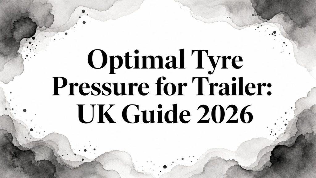 Optimal Tyre Pressure for Trailer: UK Guide 2026